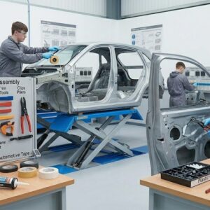 Учебно-производственная мастерская «Инновационные технологии кузовного ремонта». Арматурно-стекольный пост.